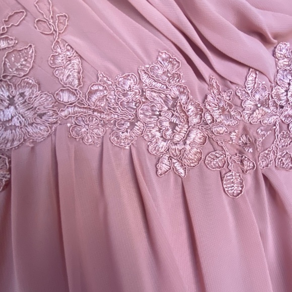 Azazie Dusty Rose Bridesmaid Gown - Picture 4 of 5